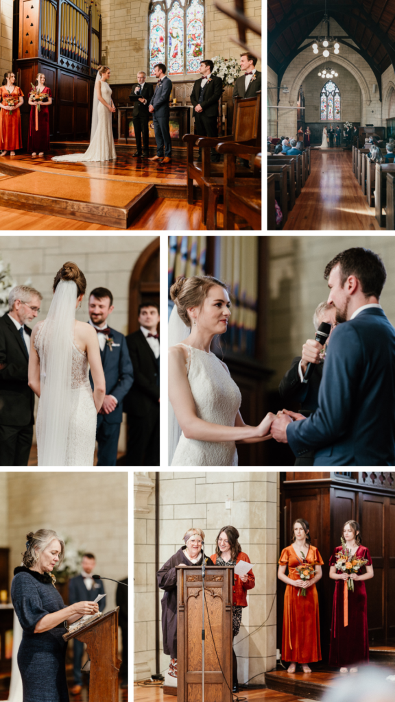 auckland wedding photography inside st lukes church