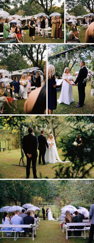A wedding ceremony held in Auckland, New Zealand, captured with 35mm film photography